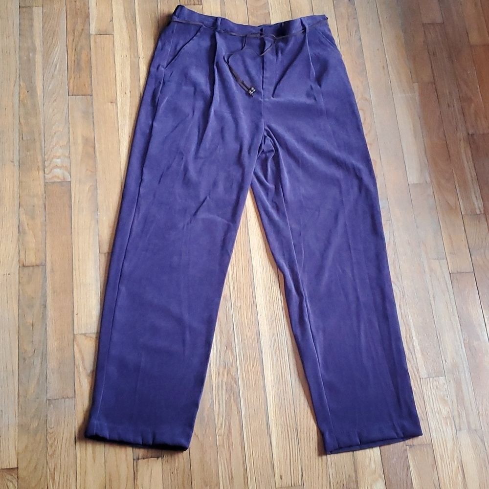 Vintage White Stag womens stretch average dark sugared plum pants size 14
